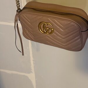 Gucci Beige Leather Crossbody Bag
